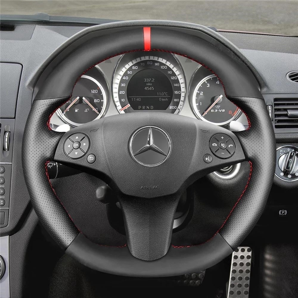 Steering Wheel Cover for Mercedes-Benz AMG C63 W204 C219 W212 R230 C197 R197