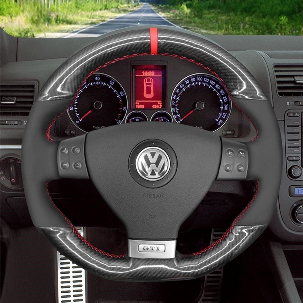 Steering Wheel Cover for Volkswagen Golf GTI 5 V R32 Scirocco Passat Variant Tiguan 2004-2010