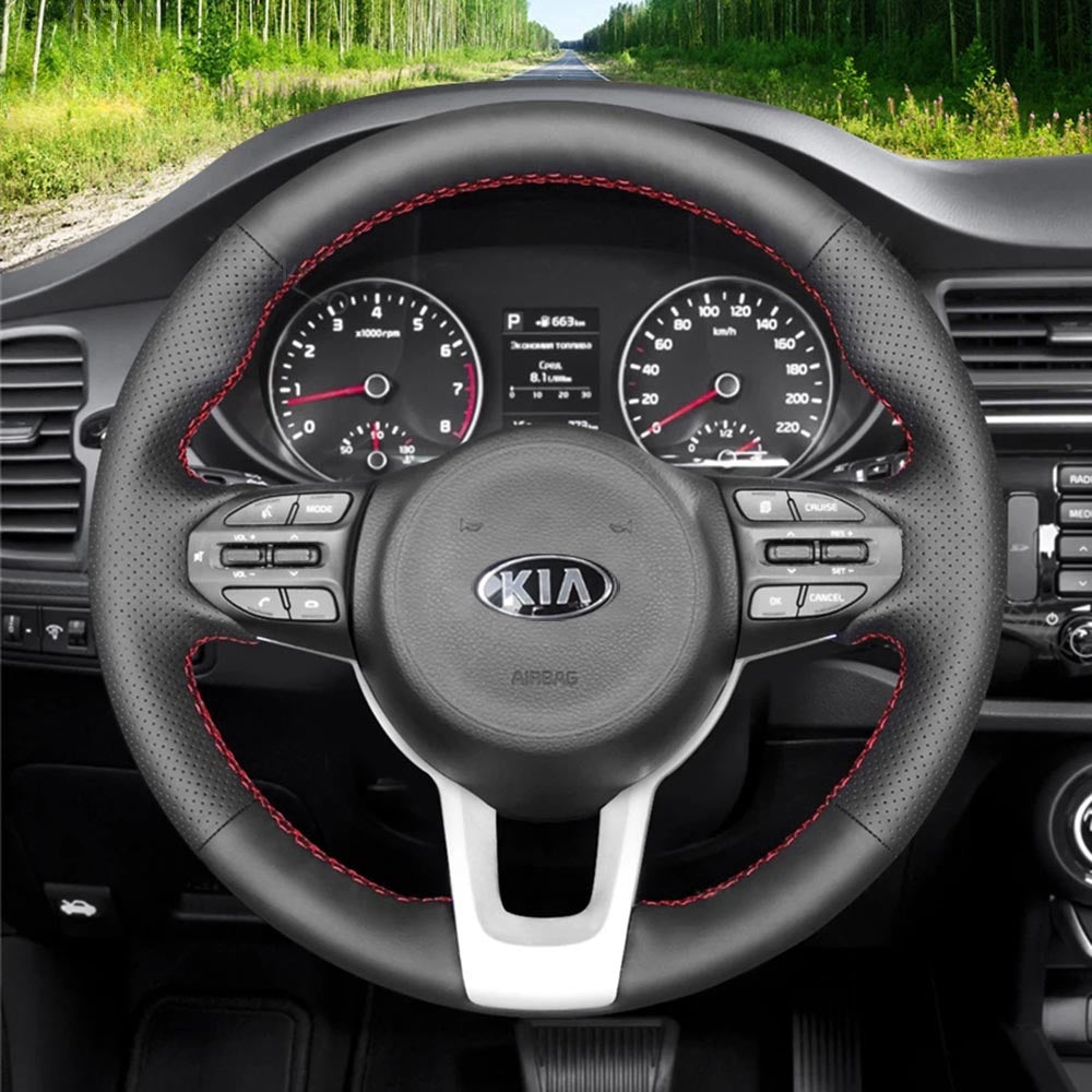 Steering Wheel Cover for Kia K2 Rio 4 Picanto Stonic 2017-2022