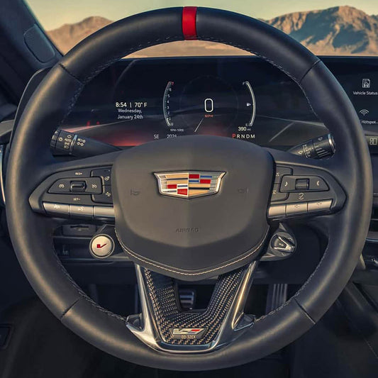 Steering Wheel Cover for Cadillac CT4-V CT5-V 2020-2026