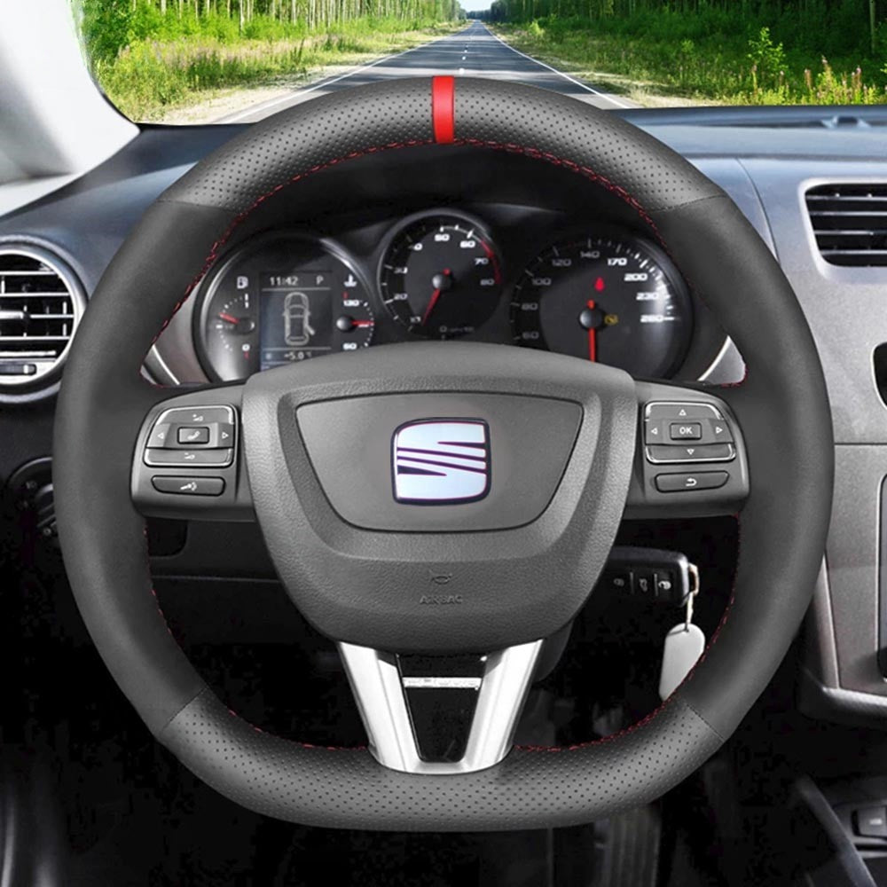 Steering Wheel Cover for Seat Leon Cupra Toledo Alhambra Altea 2008-2015