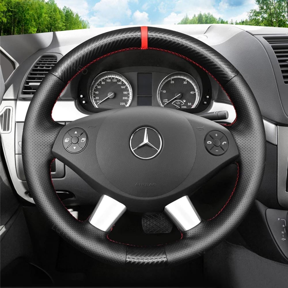 Steering Wheel Cover for Mercedes-Benz W639 Viano Vito Valente 2010-2015