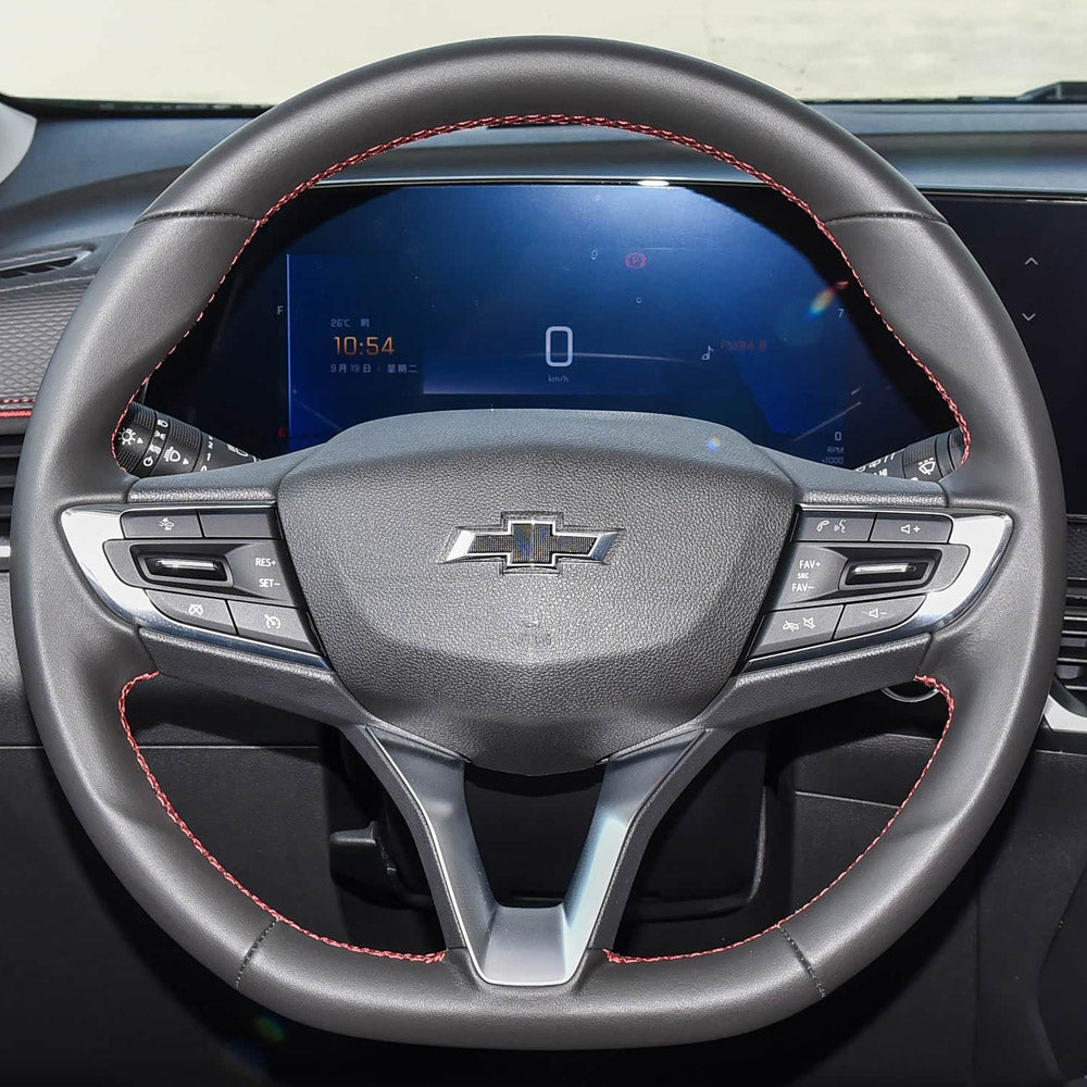 Steering Wheel Cover for Chevrolet Tracker 2019-2023 (D-Shape)