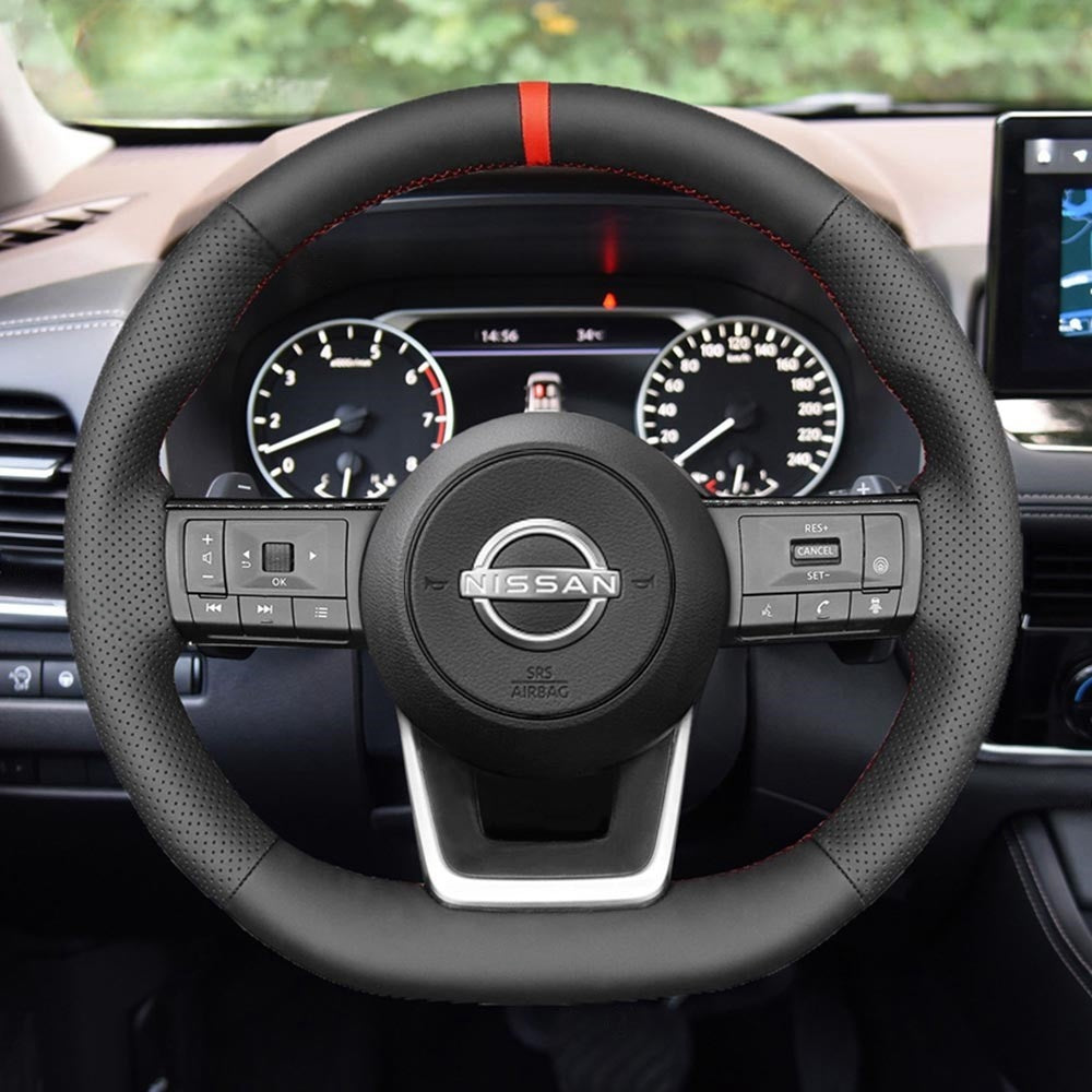 Steering Wheel Cover for Nissan Rogue Pathfinder Qashqai X-Trail 2021-2024