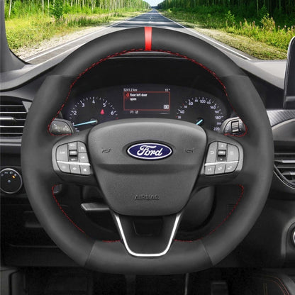 Steering Wheel Cover for Ford Escape Focus Fiesta Kuga Puma ST ST-Line 2017-2024