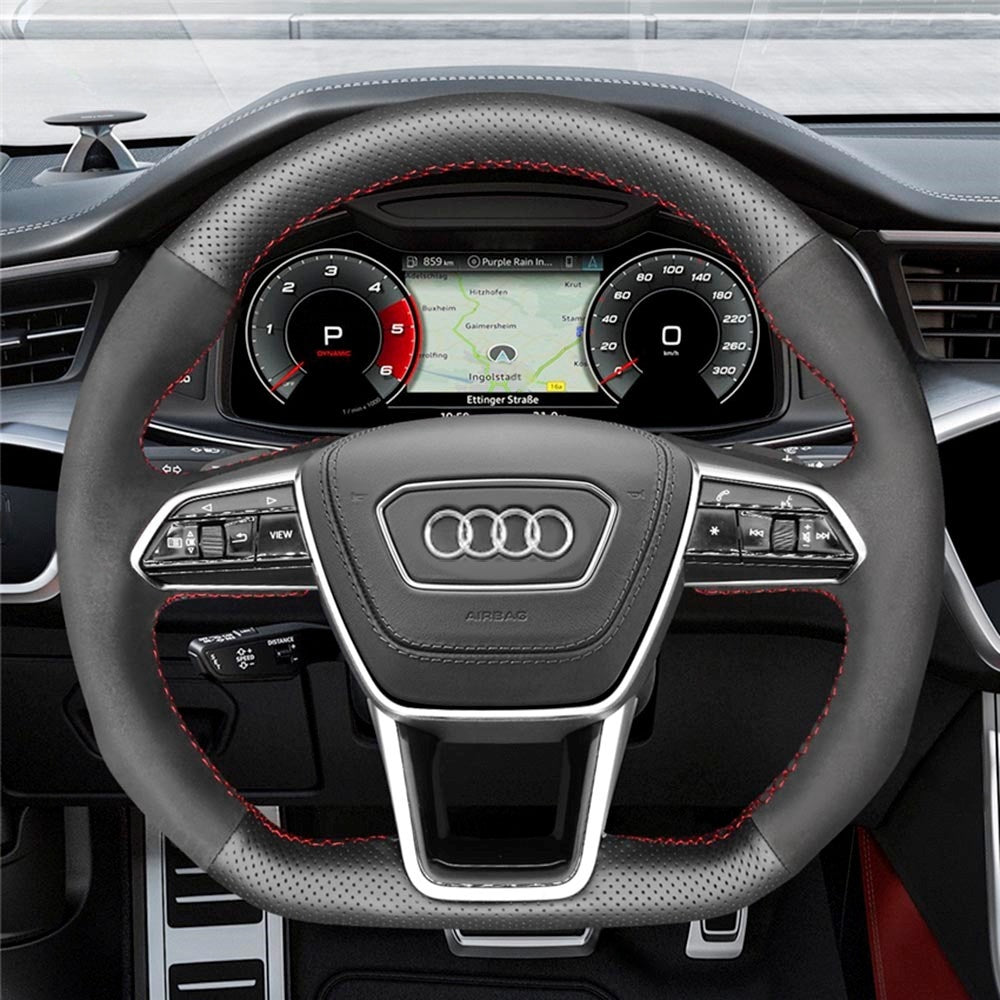Steering Wheel Cover for Audi A6 A7 S6 S7 RS 6 RS 7 E-Tron 2018-2022