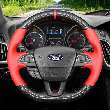 Steering Wheel Cover for Ford Focus ST Focus ST-Line Focus RS Ecosport ST-Line Kuga Escape