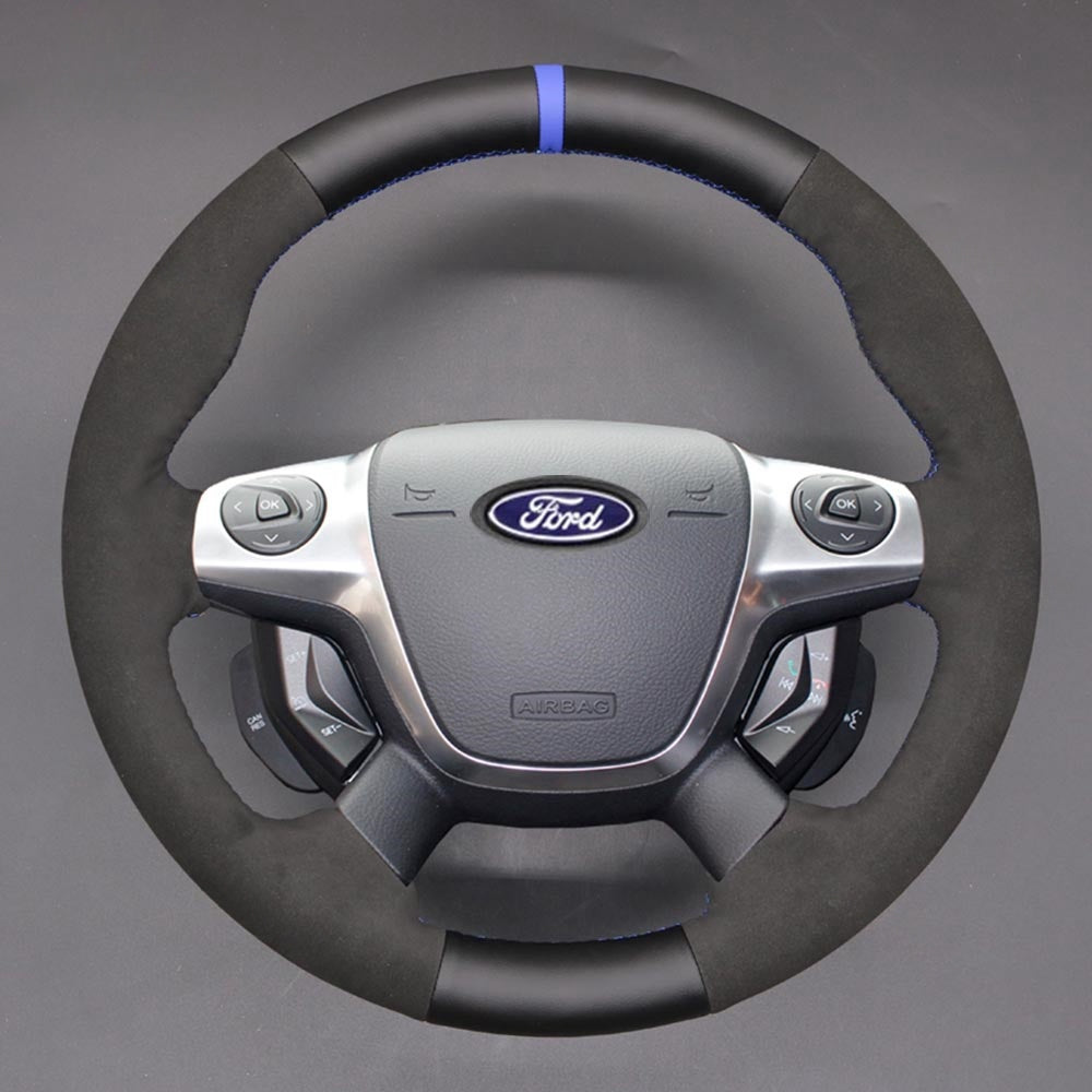Steering Wheel Cover for Ford Focus III Escape Grand C-Max Kuga 2010-2018