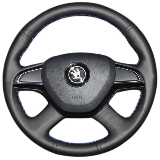 Steering Wheel Cover for Skoda Citigo Fabia Superb Rapid Roomster Octavia 2012-2015
