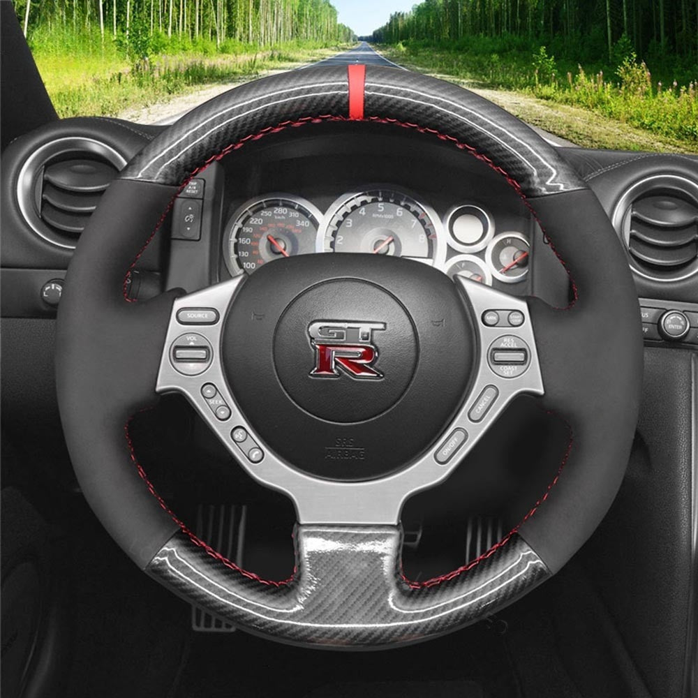 Steering Wheel Cover for Nissan GTR GT-R Nismo R35 2008-2016