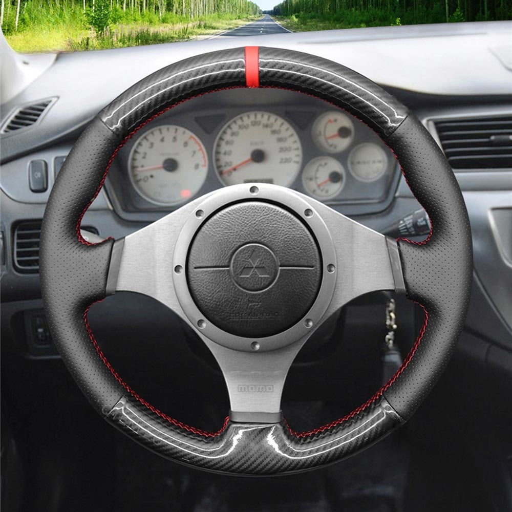 Steering Wheel Cover for Mitsubishi Lancer Evolution EVO 9 IX 8 VIII 7 VII 2001-2007