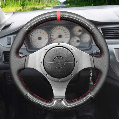 Steering Wheel Cover for Mitsubishi Lancer Evolution EVO 9 IX 8 VIII 7 VII 2001-2007