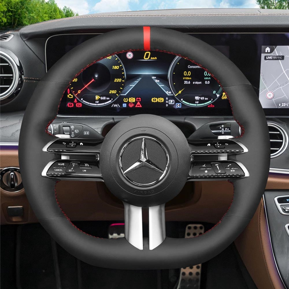 Steering Wheel Cover for Mercedes-Benz C-Class W206 E-Class W213 S-Class W223 2021-2024