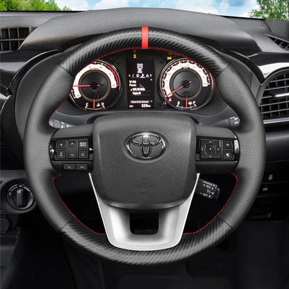 Steering Wheel Cover for Toyota Hilux Fortuner Land Cruiser 2015-2024