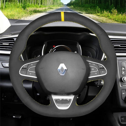 Steering Wheel Cover for Renault Megane Scenic 4 Kadjar Koleos Talisman Espace Samsung QM6 SM6 2015-2024