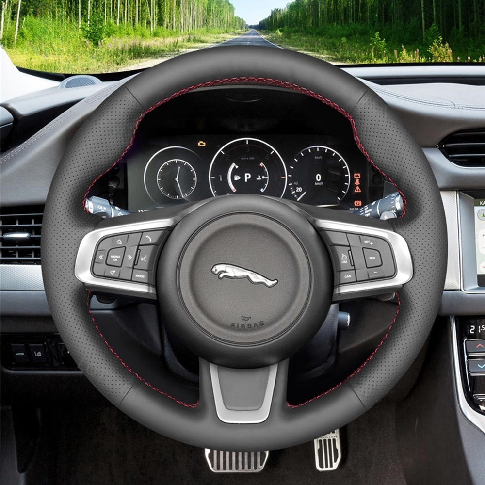 Steering Wheel Cover for Jaguar E-Pace F-Pace XE XF 2015-2019