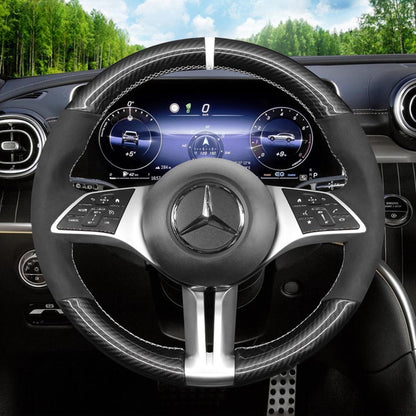 Steering Wheel Cover for Mercedes-Benz C-Class EQE B-Class CLA-Class GLC-Class 2021-2024