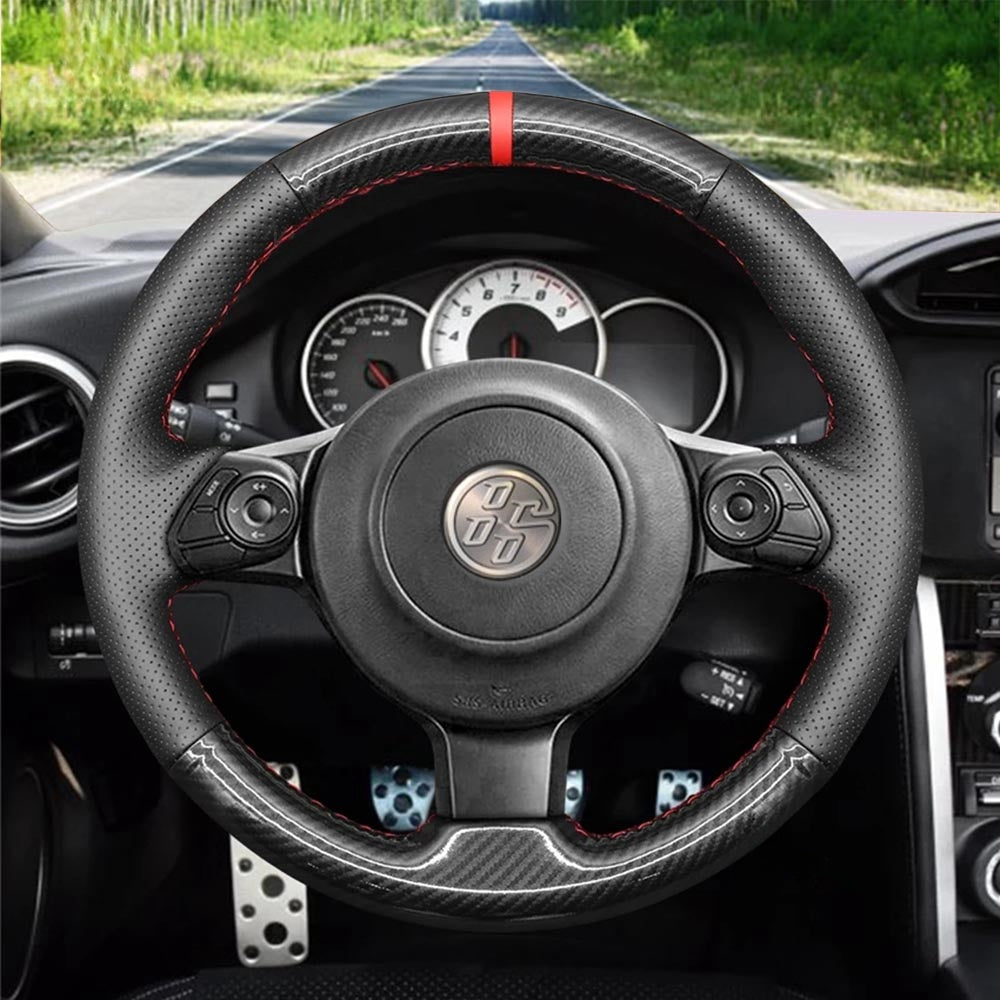 Steering Wheel Cover for Toyota 86 GT86 GR85 Yaris 2016-2024 Subaru BRZ 2016-2023