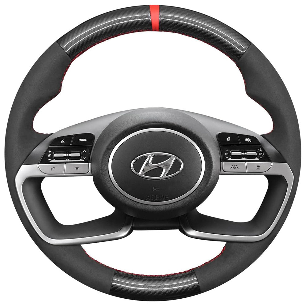 Steering Wheel Cover for Hyundai Tucson Elantra i30 Sedan 2020-2024