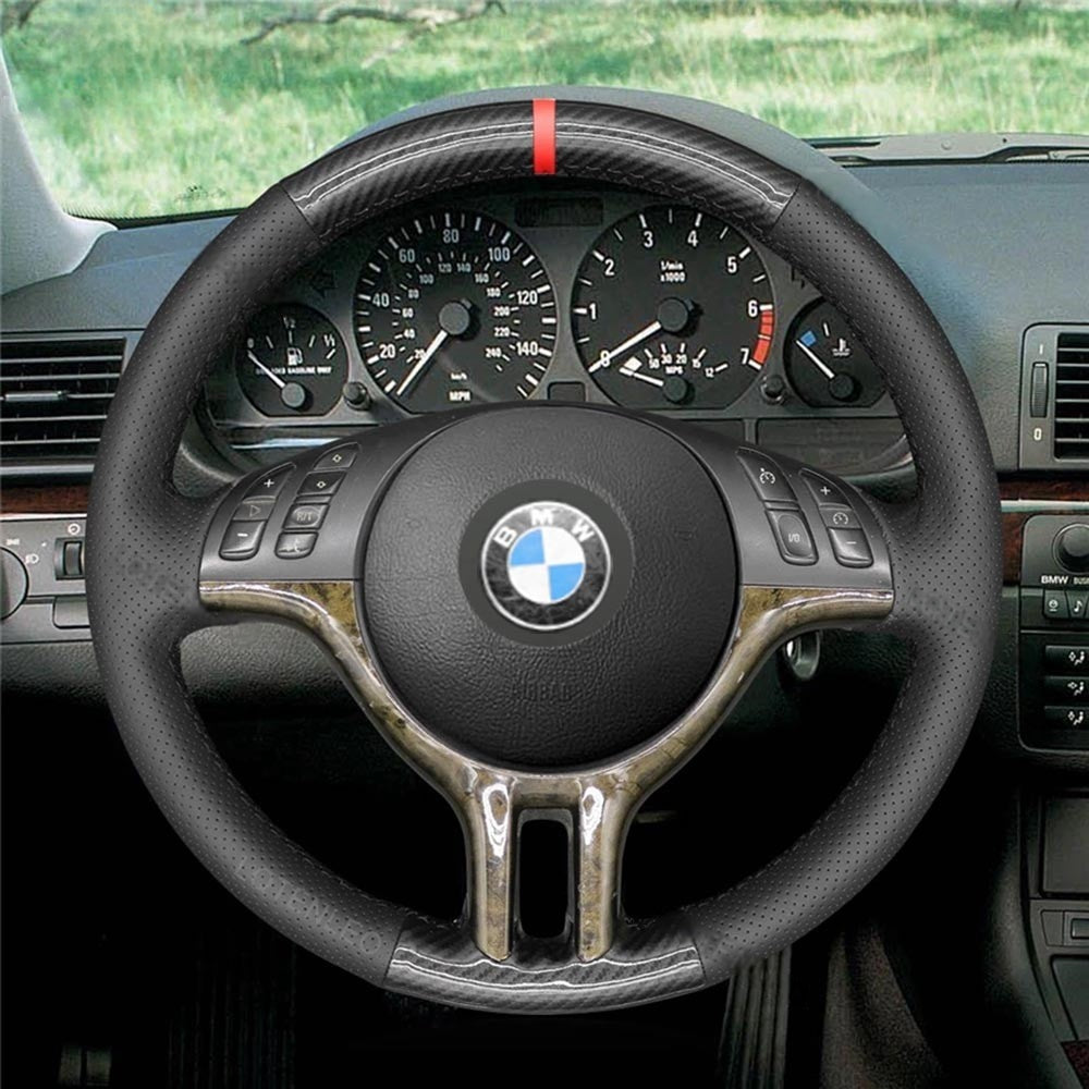 Steering Wheel Cover for BMW E46 318i 325i 330ci E39 X5 E53 Z3 E36/7 E36/8