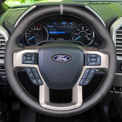 Steering Wheel Cover for Ford F-150 F150 F-250 F250 F-350 F350 F-450 F450 Expedition 2015-2023