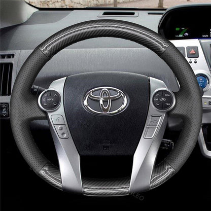 Steering Wheel Cover for Toyota Prius 30 XW30 Prius+ Prius C Prius V Aqua 2009-2020