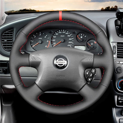 Steering Wheel Cover for Nissan Almera N16 X-Trail T30 Terrano Tino Primera 2000-2003