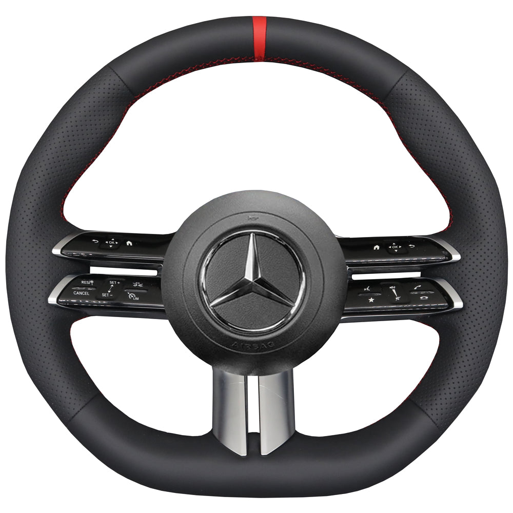 Steering Wheel Cover for Mercedes-Benz AMG W177 W206 W213 W223 W247 C118 C236 C257 V295 V297 2022-2024