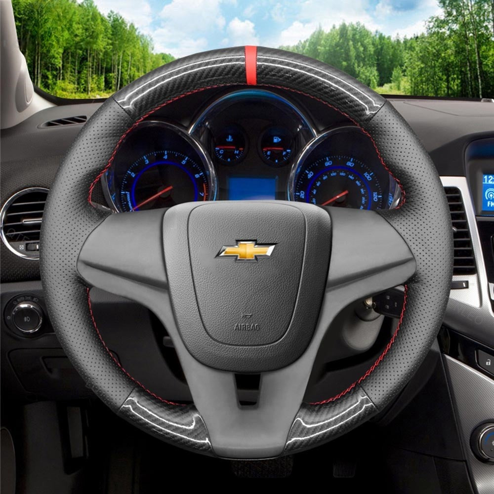 Steering Wheel Cover for Chevrolet Cruze Aveo Orlando Sonic Trax / Holden Cruze Ravon R4 Barina Trax