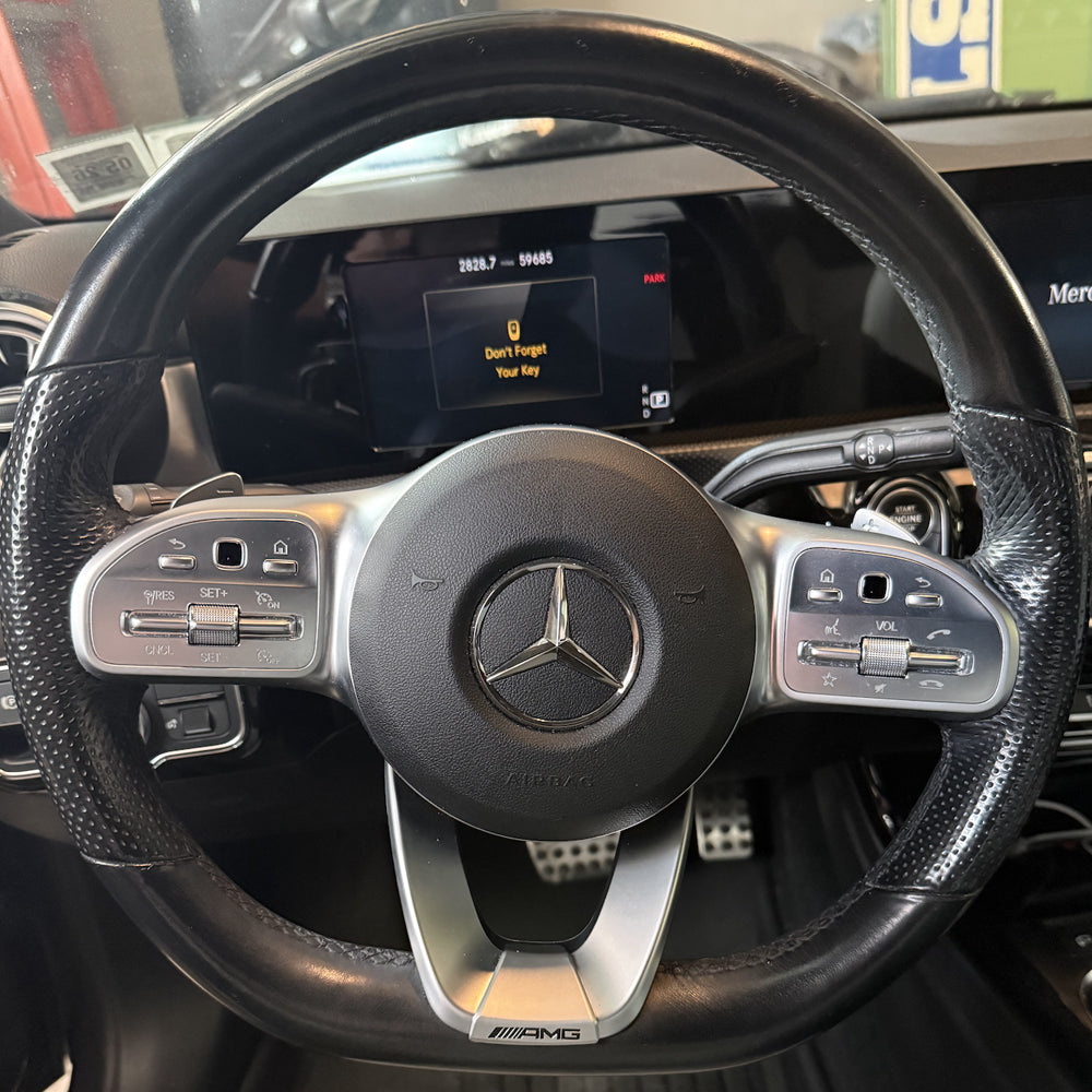 Steering Wheel Cover for Mercedes-Benz AMG CLA35 CLA45 C118 H247 2019-2024