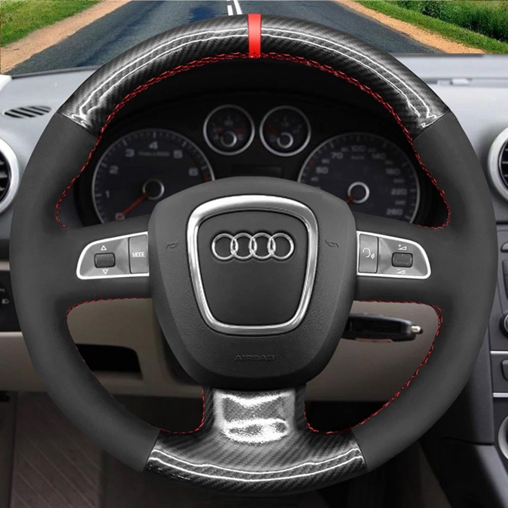 Steering Wheel Cover for Audi A3 A4 A5 A6 A8 Q5 Q7 S3 S4 S5 S6 S8 RS 4 Seat Exeo