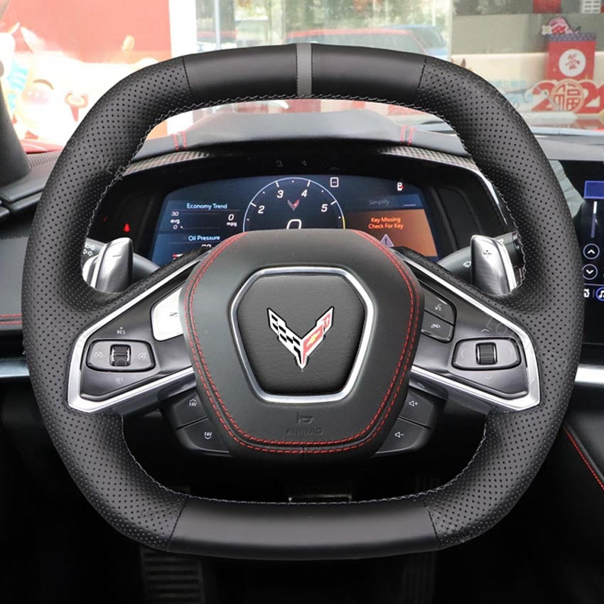 Steering Wheel Cover for Chevrolet Corvette C8 2020-2024