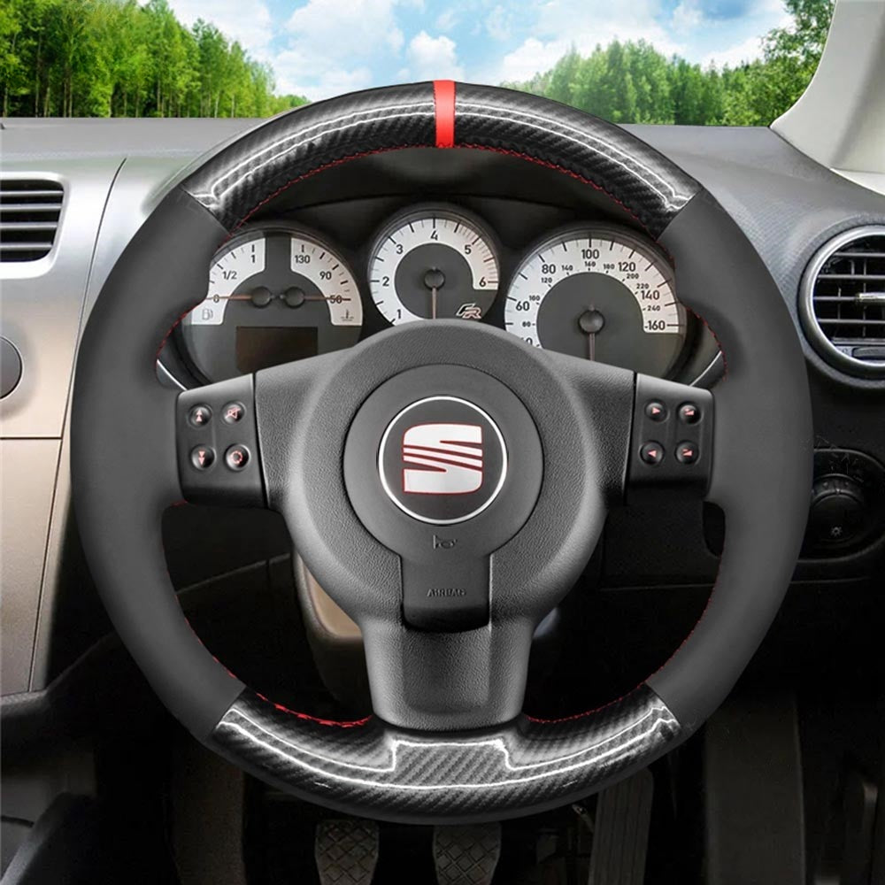 Steering Wheel Cover for Seat Leon FR Cupra MK2 1P Ibiza FR 6L 2005-2009