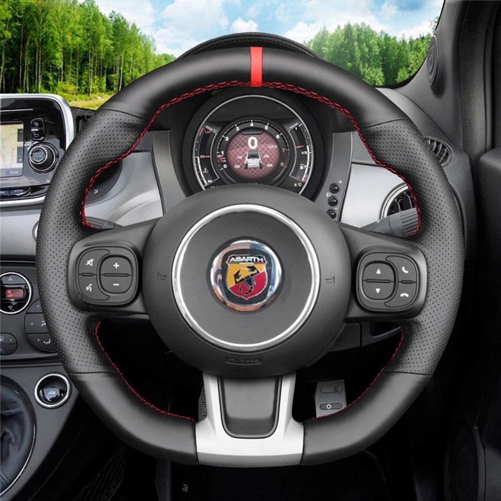 Steering Wheel Cover for Abarth 595 695 595C 695C / Fiat 500 500C