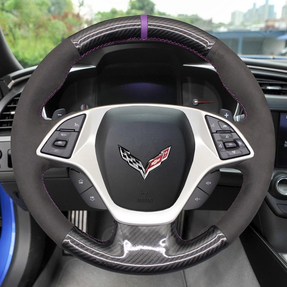 Steering Wheel Cover for Chevrolet Corvette C7 2014-2015