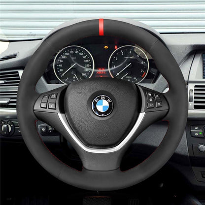 Steering Wheel Cover for BMW X5 E70 2006-2013 X6 E71 2008-2014 E72 2009-2010