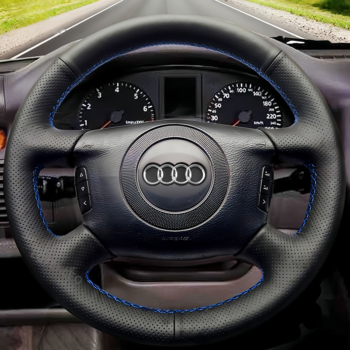 Steering Wheel Cover for Audi A4 A6 A8 A8 L Allroad S4 1998-2006