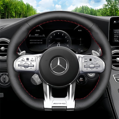 Steering Wheel Cover for Mercedes-Benz AMG A35 W177 W205 W213 W167 W222 C63 C190 E63 H247 X253