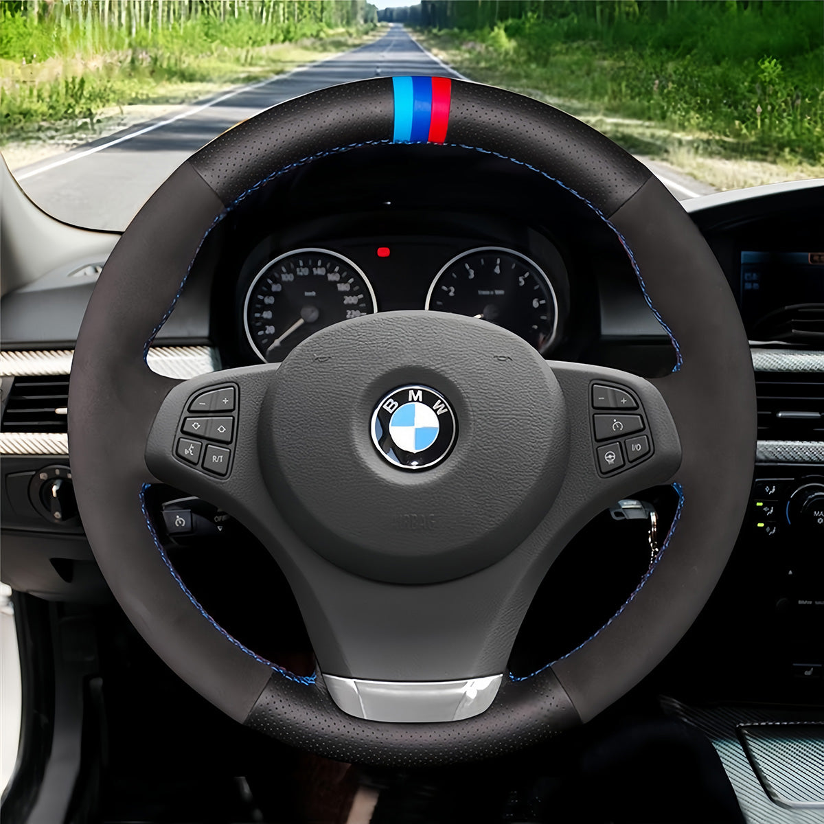 Steering Wheel Cover for BMW X3 E83 2007-2010 X5 E53 2000-2006