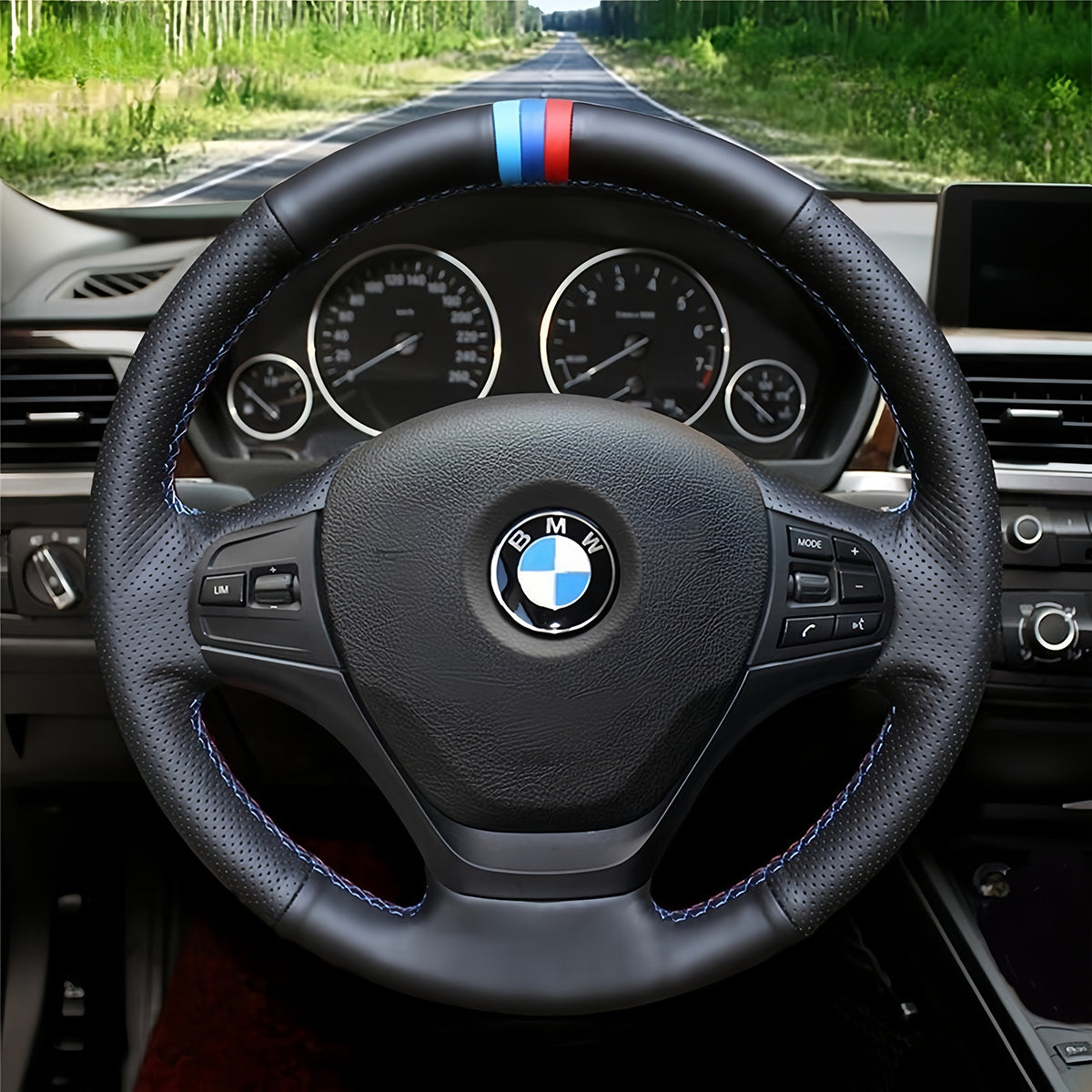 Steering Wheel Cover for BMW 3 Series F30 2012-2018 F34 2012-2018