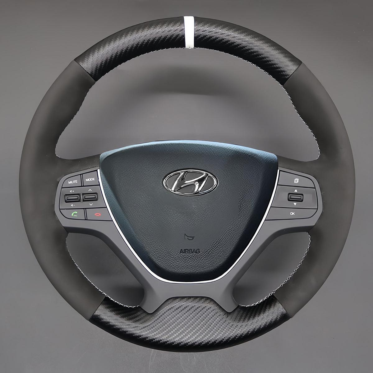 Steering Wheel Cover for Hyundai i10 2013-2020 i20 2015-2020