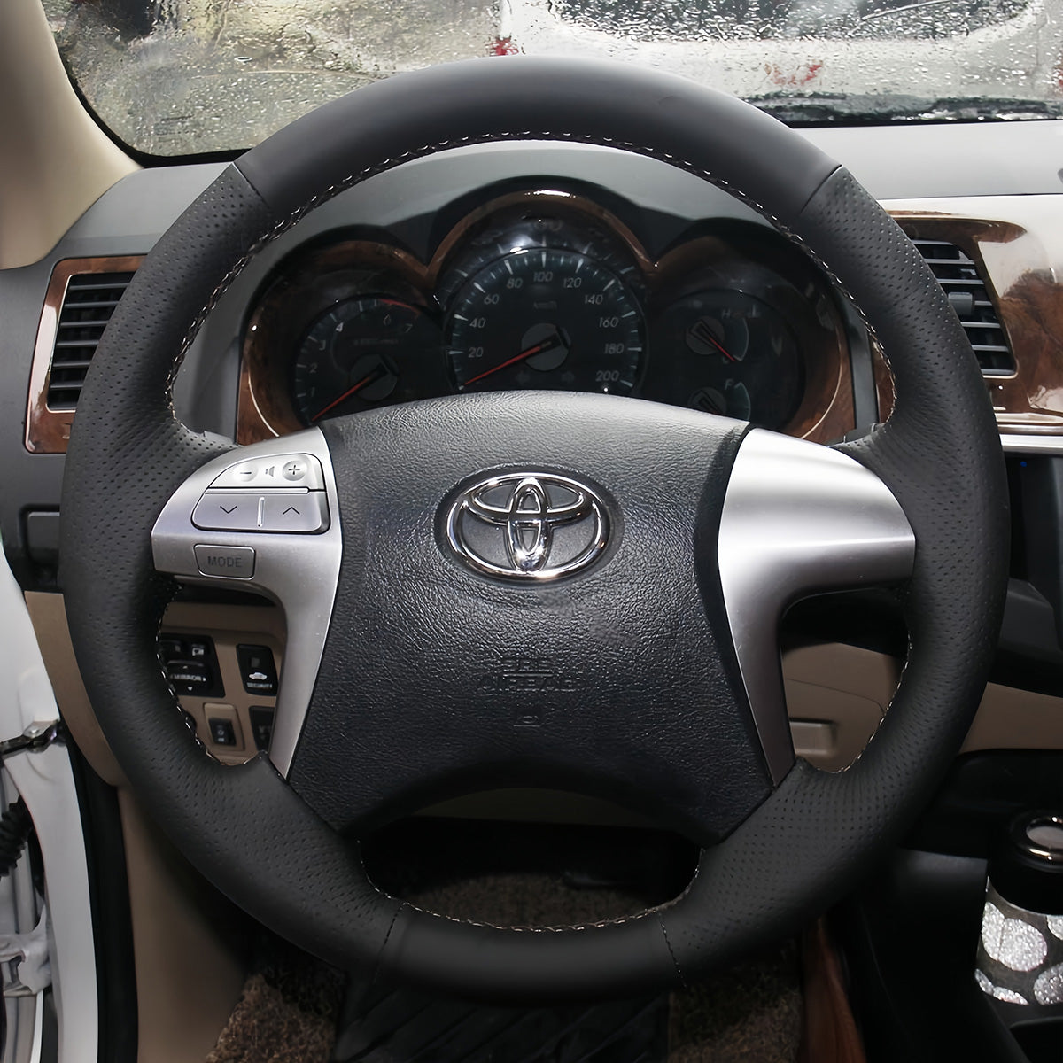 Steering Wheel Cover for Toyota Fortuner Hilux 2011-2015