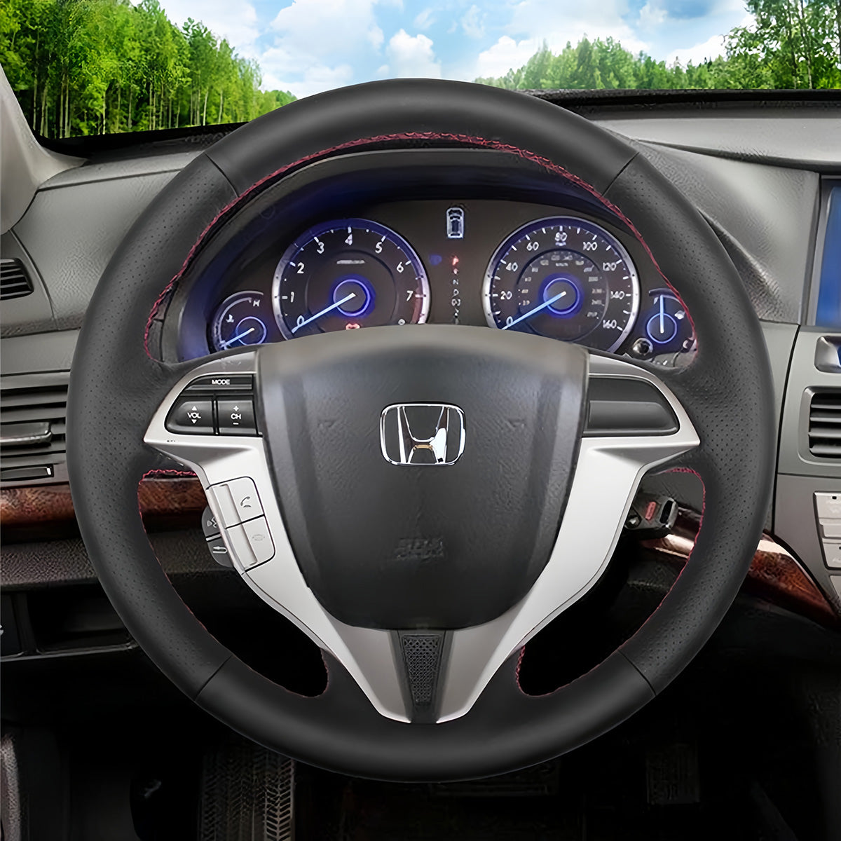 Steering Wheel Cover for Honda Accord Coupe 8 Crosstour Odyssey 2008-2013