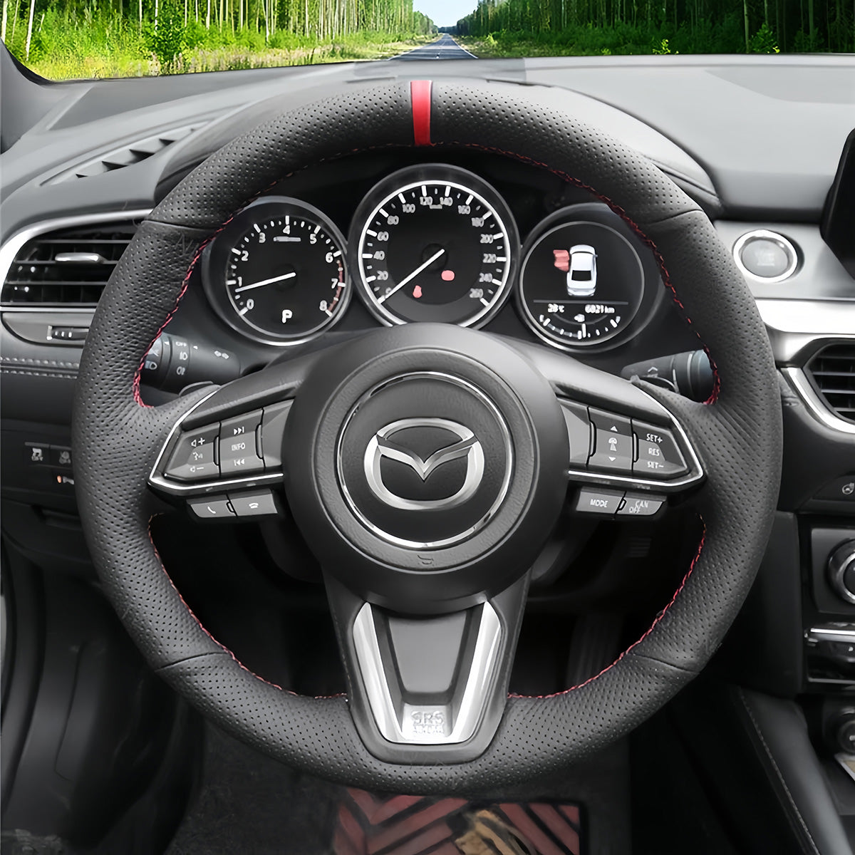 Steering Wheel Cover for Mazda 3 Axela Mazda 6 Atenza CX-3 CX-5 CX-9 2016-2019 Toyota Yaris 2019