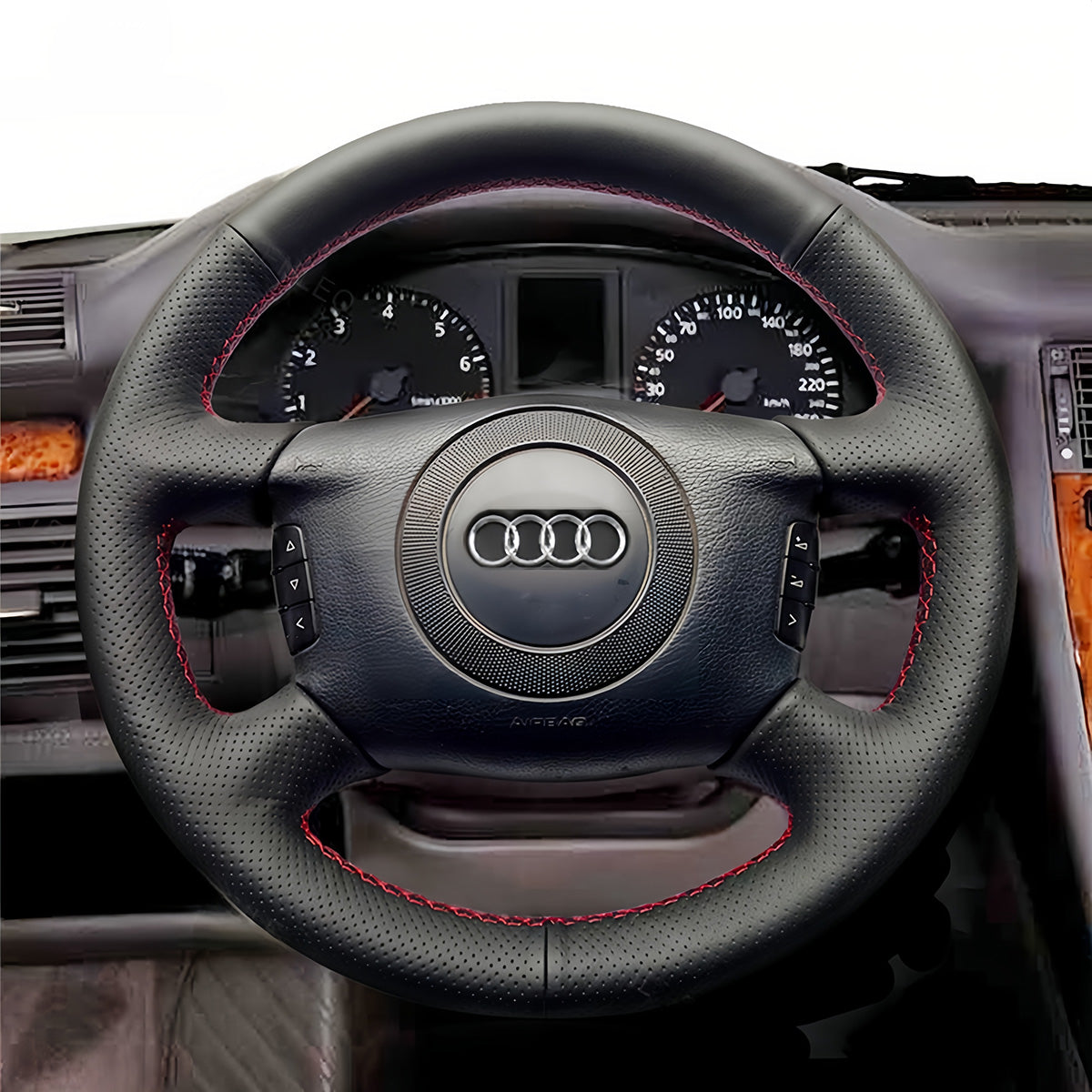 Steering Wheel Cover for Audi A4 A6 A8 Allroad S4 1998-2006