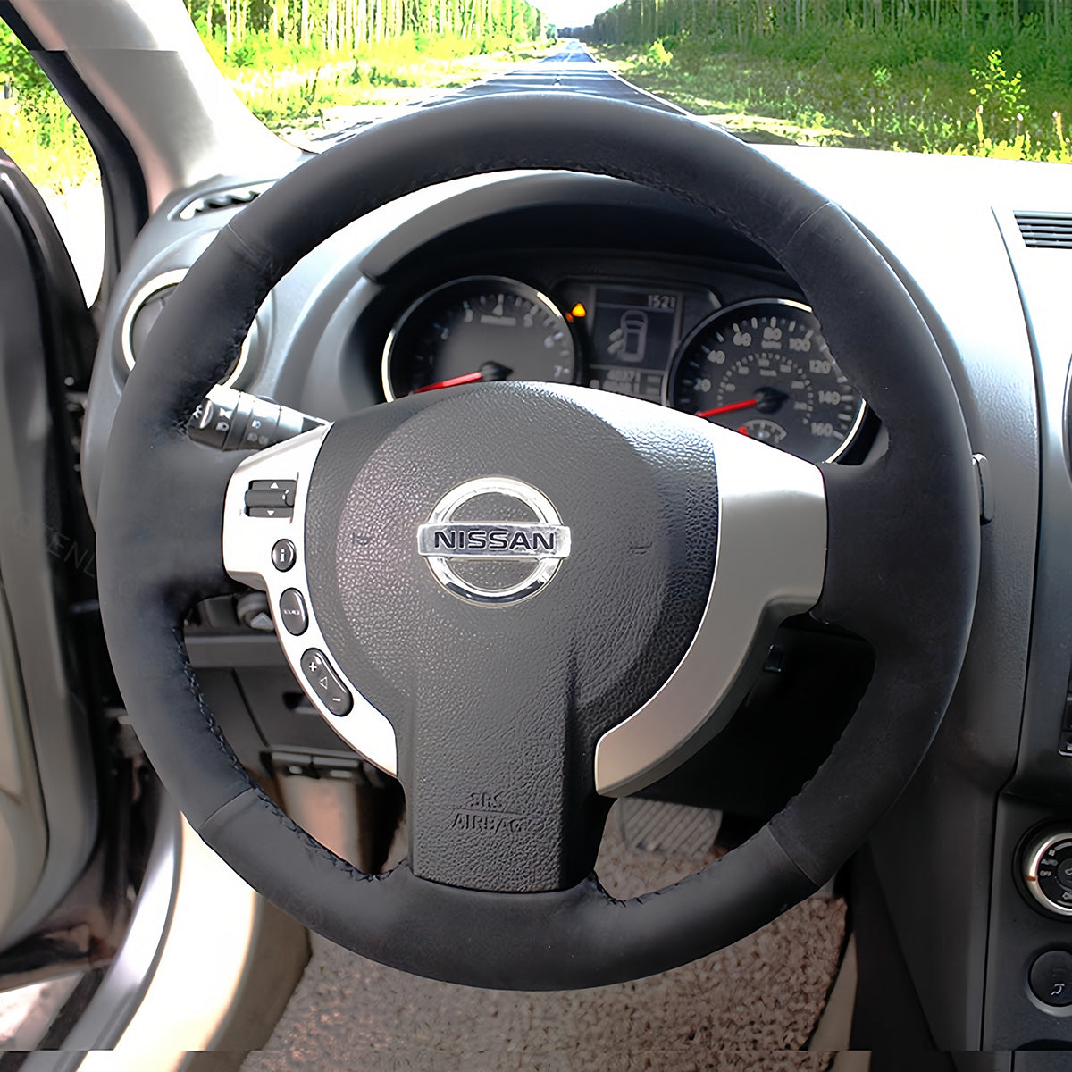 Steering Wheel Cover for Nissan NV200 Evalia X-Trail Serena Qashqai Dualis AD 2005-2020