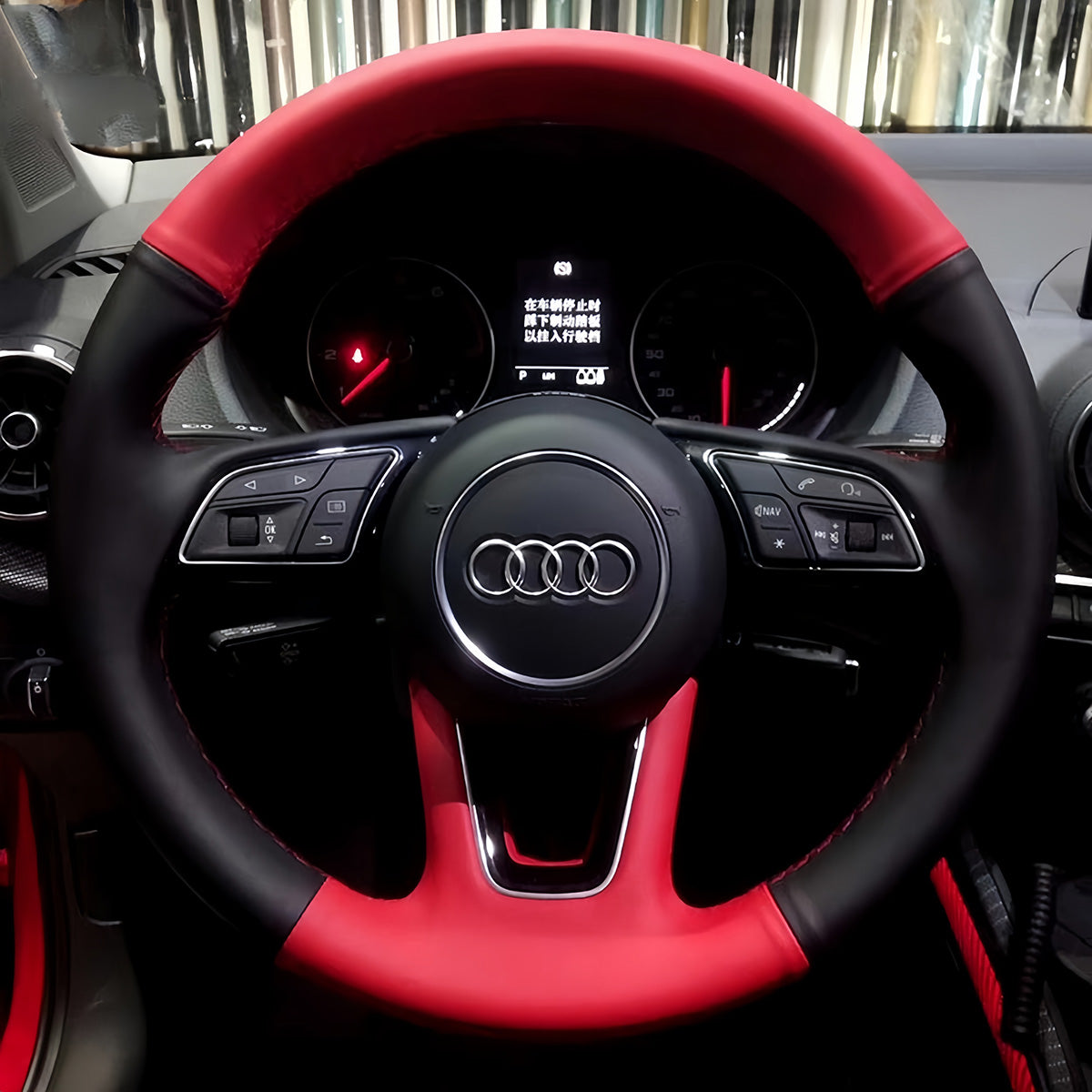 Steering Wheel Cover for Audi A1 A3 A4 A5 S3 S4 S5 Q2 2015-2022
