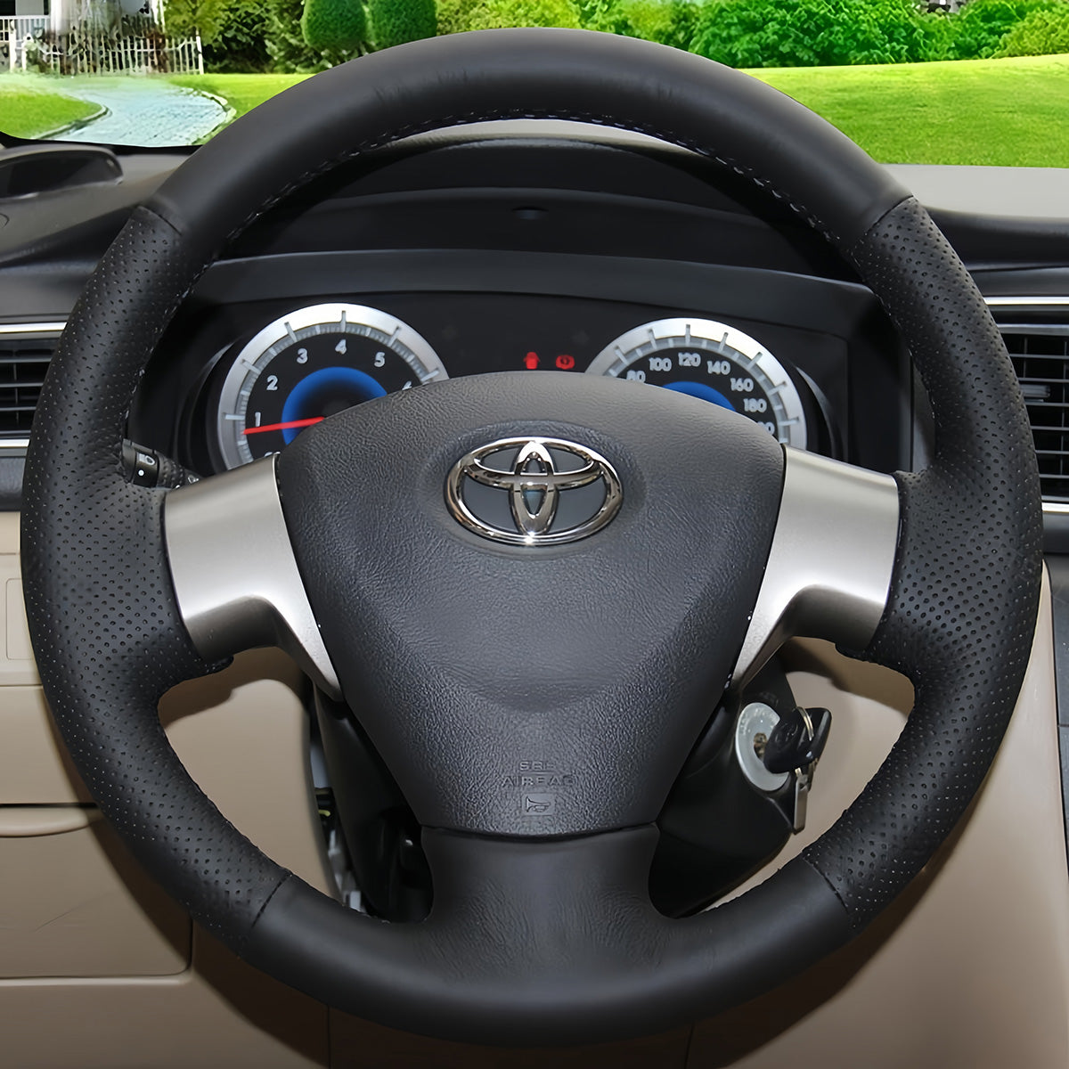 Steering Wheel Cover for Toyota Corolla Auris Isis Aygo Ractis Matrix Sienta Noah Voxy