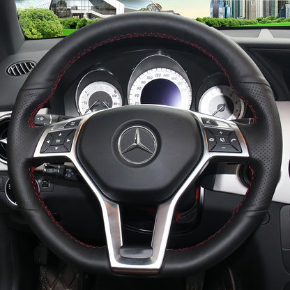 Steering Wheel Cover for Mercedes-benz C-Class W204 E-Class W212 CLS-Class C218 GLA 45 AMG X156 SL-Class R231 SLK-Class R172 2012-2016