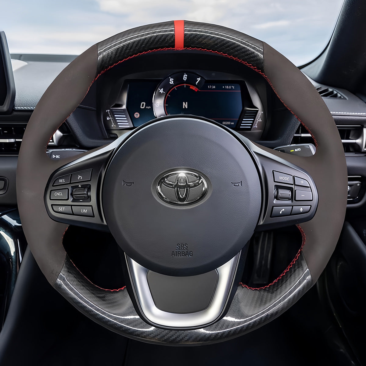 Steering Wheel Cover for Toyota Supra GR Supra 2019-2024